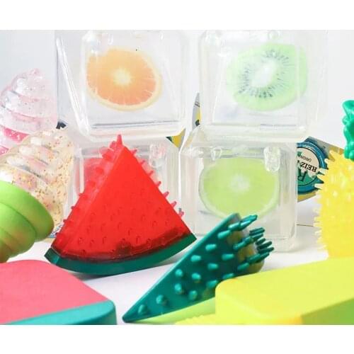 NEW Pet Dog Chew Toys Rubber Bone Toy Chewers Dog Toothbrush Summer Ice-Cold Cute Dog Toy Bite-Resistant Molars Filled Water