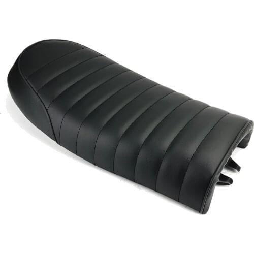 New Black Vintage Flat Brat Seat For GN CB200 CB350 CB500 CB750 SR400 SR500 XJ XS KZ Motorcycle Retro Seat Cafe Racer Saddle