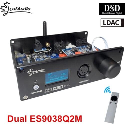 Nuotech Dual 9038Q2M Fully Balanced Amp Audiophile DAC Audio Decoder Support DSD512 XMOS Bluetooth 5.0 LDAC