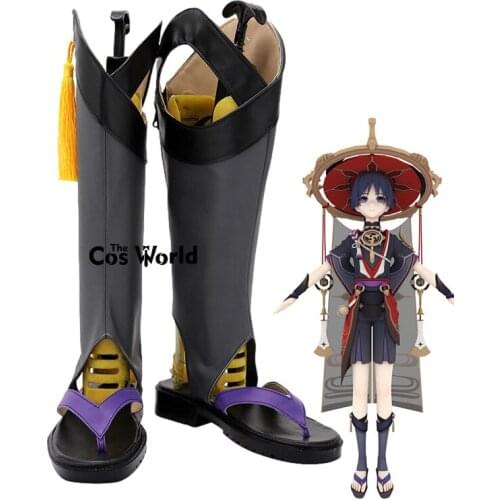 Genshin Impact Scaramouche Games Customize Cosplay Shoes