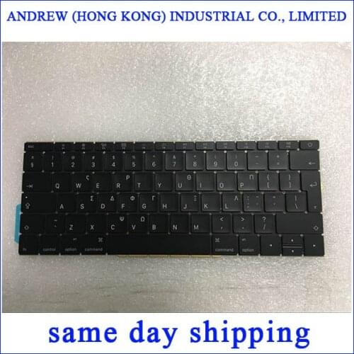 Original New A1708 Keyboard GK Greece Greek for Apple Macbook 13.3" A1708 GK Greece Greek Keyboard Late 2016 Mid 2017 Year