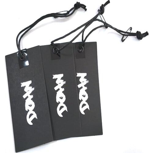 Custom luxury brand printed hang tags for knitwear