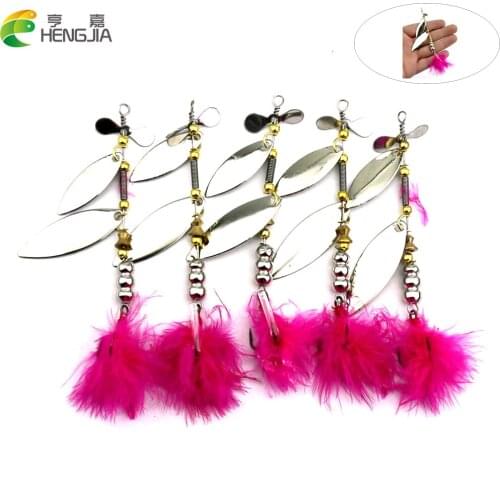 HENGJIA 10pcs spinner spoon fishing lures bass wobbler pike trolling hard metal sequin fishing baits pesca fishing tackles