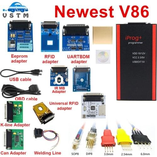 V85 Iprog+ Key Programmer Support IMMO + Mileage Correction + Iprog Pro Till 2020 Replace Carprog with 10 adapter