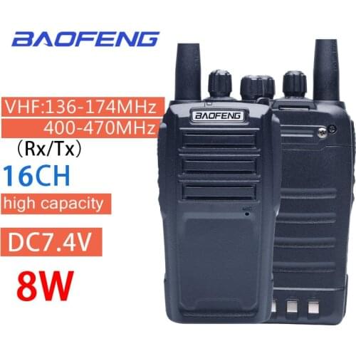 Baofeng UV-6 Walkie Talkie Long Range Two way Radio 136-174/400-480MHz VHF UHF Dual Band Handheld Radio Transceiver Interphone