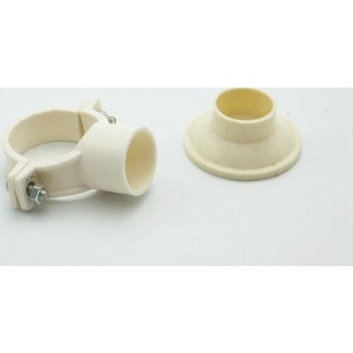 32mm PVC Pipe Clamp Clip Support Bracket With Base For PVC Pipe Fitting Water Connector Garden Irrigation System