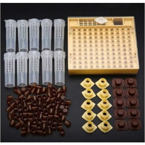 Cell Cups Bee Catcher Cage Beekeeping Tool Equipment Beekeeping Tools Set Queen Rearing System Cultivating Box