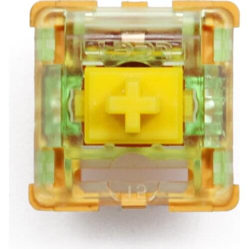 LCET Oasis Switch RGB Tactile 58g Switches For Mechanical keyboard mx stem 5pin Yellow Brown similar to holy panda