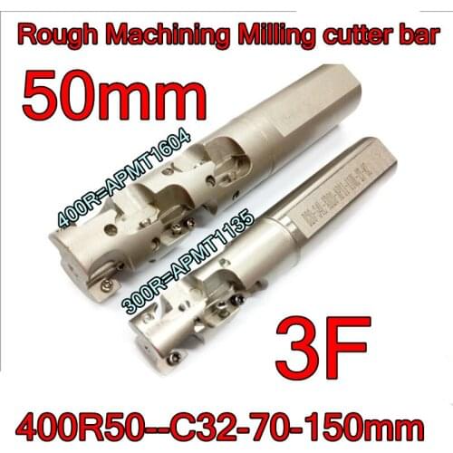 TAP400R-50-C32-70-150mm 3F Petiole 32mm Rough Machining End Mil bar processing length 70mm Install APMT1604 Carbide insert
