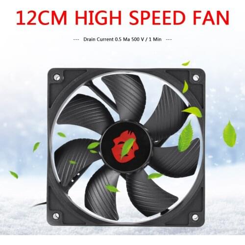 NEW 12cm Big 4 Pin High Speed Desktop Chassis Fan 12V Computer Case Radiator Cooler PC Desktop Laptop Classic Accessaries Part
