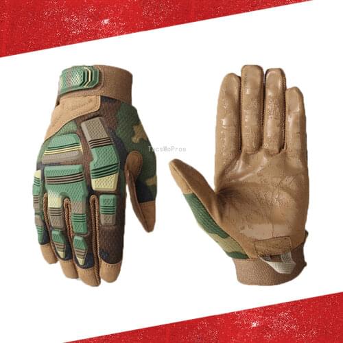 Military Tactical Gloves Full Finger Airsoft Paintball Combat Hunting Gloves Army Camo Cs Motorcycle Hiking Combat Gloves
