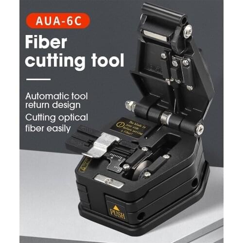 Fiber cleaver AUA-6C Cable Cutting Knife FTTT Fiber Optic Knife Tools cutter High Precision Cleavers 16 surface blade