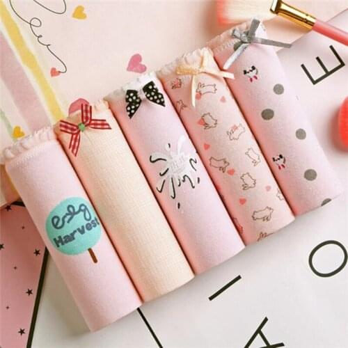 4PCS/Lot Children Cotton Underwear Young Girls Briefs Solid Low Waist Short Briefs Comfortable Ladies Panties TWY-811-J-4p