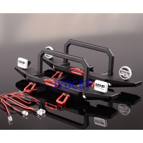 AX-30001 Aluminum Front Bumper w/Winch Mount & Light Buckets For 1/10 Traxxas TRX-4 TRX4 1Pc