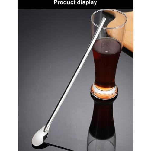 Fast Ship Stir Spoon Stainless Steel Mixing Cocktail Spoon Spiral Pattern Bartender Tools Bar Teadrop Spoon Ice Spoon Bar Tool