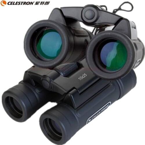 Celestron UpClose G2 10x25 Roof Binocular Pocket Mini Compact High Power Telescope For Sporting Events Travel Concerts Birds