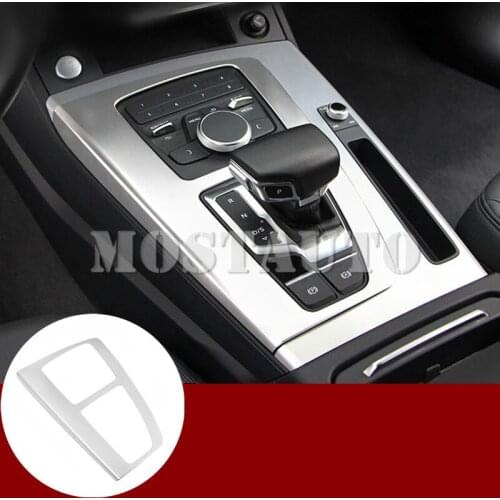 For Audi Q5 Interior Center Console Gear Shift Box Frame Cover Trim 2017-2020 Black/Silver Car Accessories Interior Car Decor
