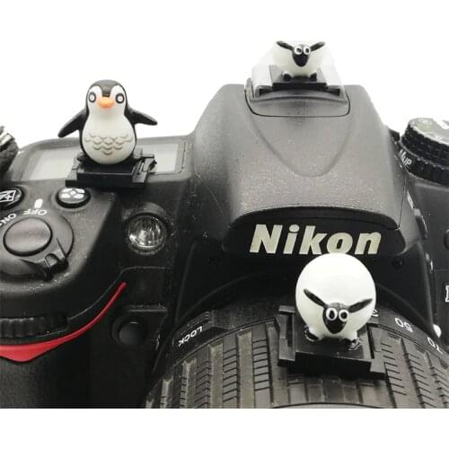 3D Cartoon Camera Flashlight Hot Shoe hotshoe cover For Canon Nikon Fujifilm Samsung Panasonic Leica Olympus