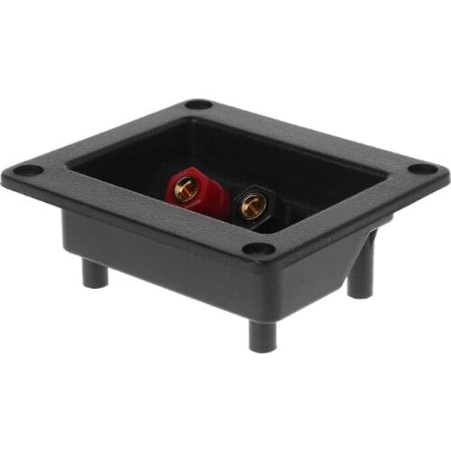 Terminal Cup Connector Parts Express Spring Double Binding Posts Gold Twist Banana Jacks Recessed Speaker Box Black