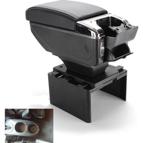 For Citoren C2 armrest box universal car center console modification accessories double raised with USB