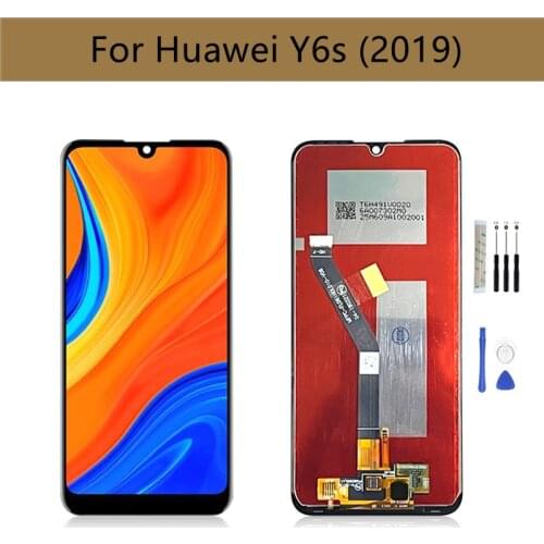 For Huawei Y6S lcd JAT-LX3 L29 LX1 L41 Display Touch Screen Digitizer Assembly With Frame Replacement Repair Parts 6.09