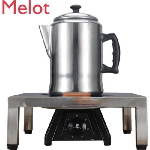 Pull Tea Stove Hong Kong-Style Milk Tea Electrothermal Furnace Stainless Steel Shelf Aluminum Teh Tarik Kettle Set