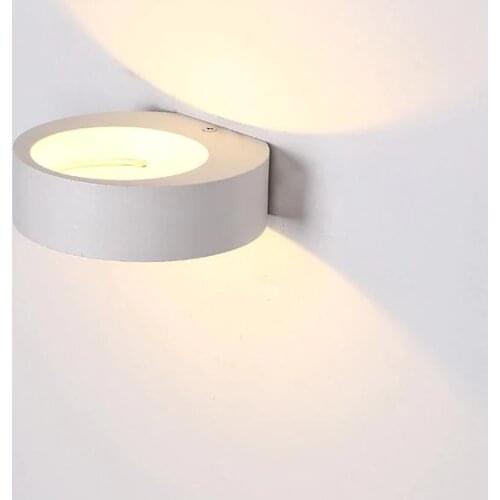 European Style Simple Modern Art Small Round Wall Lamp Living Room Bedroom Aisle Study Room Sconce Wall Lights LED aluminium