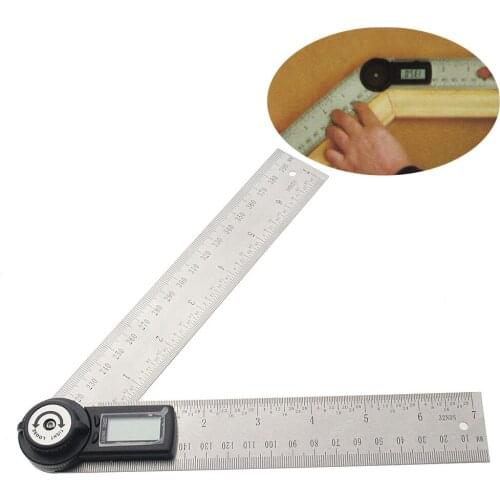 FTBTOC 2 IN 1 digital angle ruler 360 degree 200mm electronic digital angle meter angle
