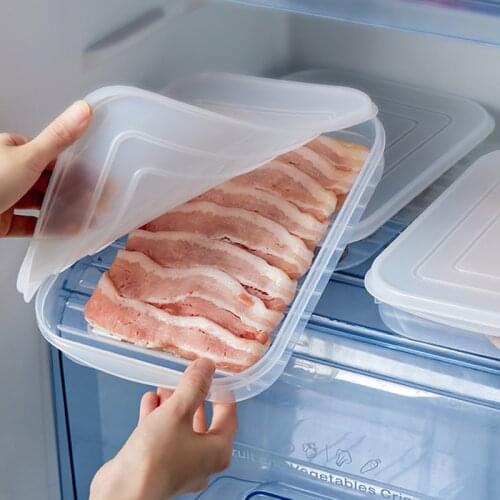Refrigerator Food Storage Box Kitchen Accessories Organizer Fresh Box Cooked Food Meat Vegetable Egg Holder For Home Drain Box