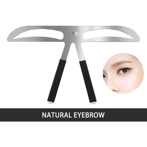 Eyebrow Shaper Makeup Aid Balance Stencil Measure Makeup Tattoo Ruler Template Hot New Make Up New Thrush Tools Convenience