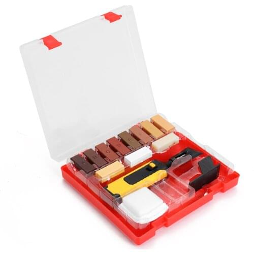 Laminate Repairing Kit Woodworking Tools Wax System Floor Worktop Sturdy Casing Chips Scratches Mending Tool Set