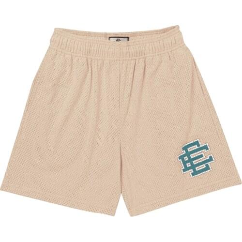 Summer Gyms Workout Male Breathable Mesh Quick Dry Sportswear Jogger Beach Solid Shorts Men Fitness Bodybuilding Shorts