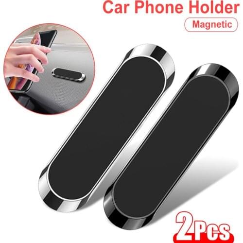 2PCS Magnetic Holder for Mobile Phone Strong Magnet Mount Phone Stand GPS Support For Xiaomi iPhone Huawei Samsung