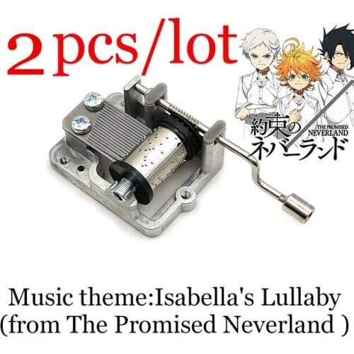 2pcs/lot DIY Hand Promised Neverland bella ciao Music Music Box Accessories Music Toy Movement Set Birthday Gift Home Decoration