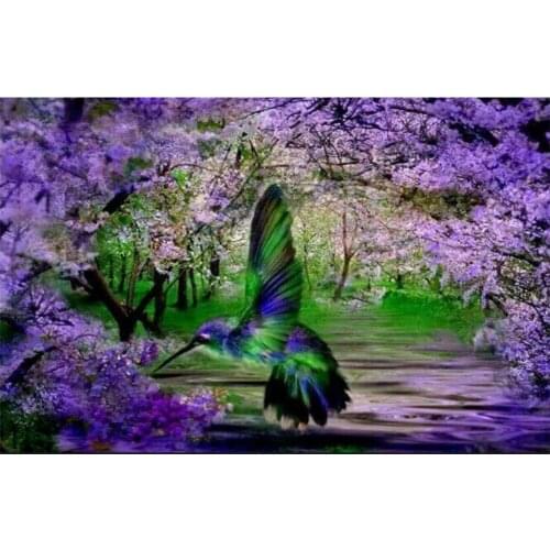 New Diamond Embroidery Icon 5D DIY Diamond Painting Flower Bird Full Square Diamond Mosaic Rhinestone Decoration Paintings FZ808