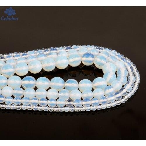 Opal 4 6 8 10mm Faceted Round Ball Natural Stone Beads for Jewelry Making DIY Necklace Bracelet Earring Findings