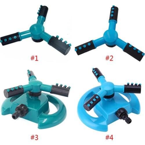 Durable Water Sprinkler Garden Irrigation Sprayer Green/Blue Practical Plastic Nozzle Rotated 360° Trident ABS+PP Plants