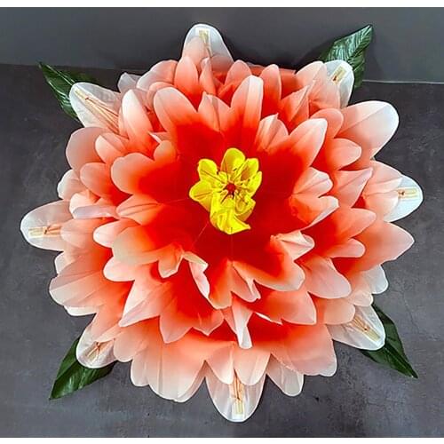Peony Production Gradient (30cm,Yellow/Red/Pink Color) Magic Trick Stage Gimmick Comedy Empty Hand Appearing Peony Flower Magia