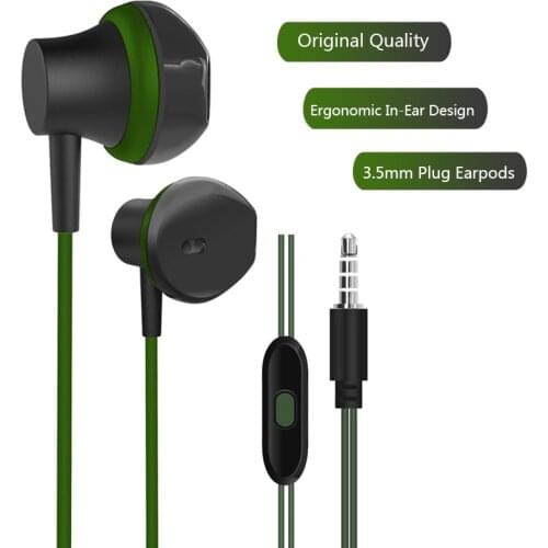 Wire Sport Music Earphone U22 With Mic In-Ear Headset For Mobile Phone PC Pad Laptop 3.5MM Wire Earphone Stereo For Android IOS