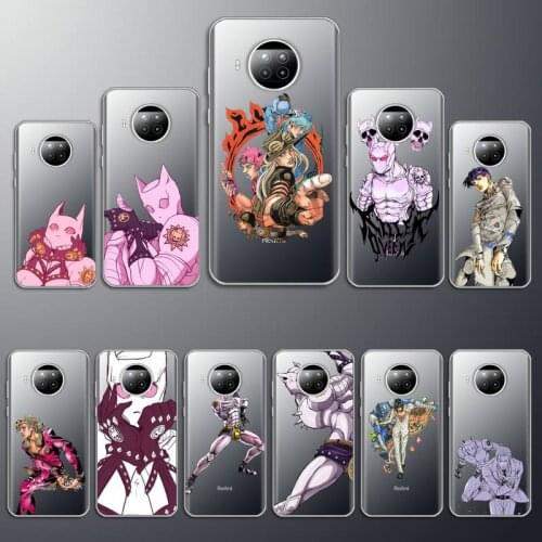 Anime cortoon JOJO’S BIZARRE Phone Case Transparent for Xiaomi mi note 10 8 9 t HUAWEI p30 40 11 Samsung S 8 9 10 20 pro lite