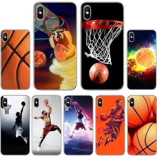 For Xiaomi Redmi 2 S2 3 3S 4 4A 5 5A 5 6 6A 7A 9 9T 9C 9A Pro Pocophone F1 play-Basketball Silicone Cover Bag