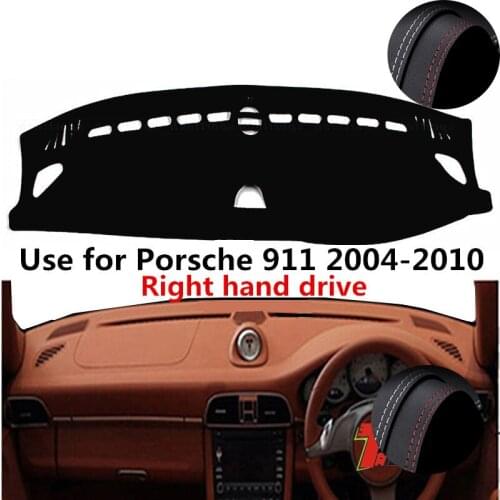 TAIJS Factory Simple Sun Shade Leather Car Dashboard Cover For Porsche 911 2004 2005 2006 2007 2008 2009 2010 Right hand drive