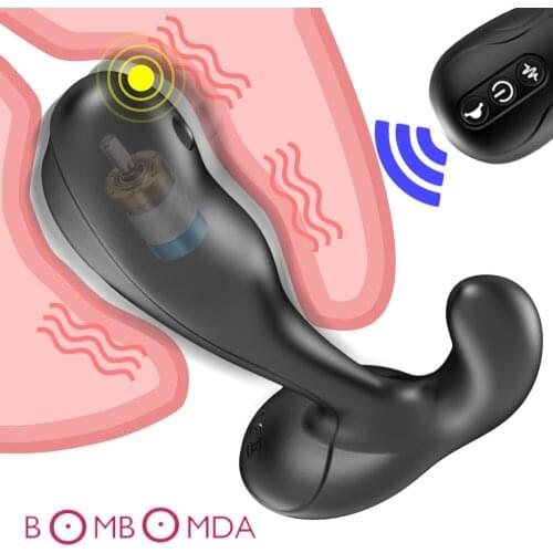 Prostate Vibrator For Men G spot Stimulating Massager Dildo Anal Plug Wireless Remote Vibrators Adult Sex Toys Male Masturbator