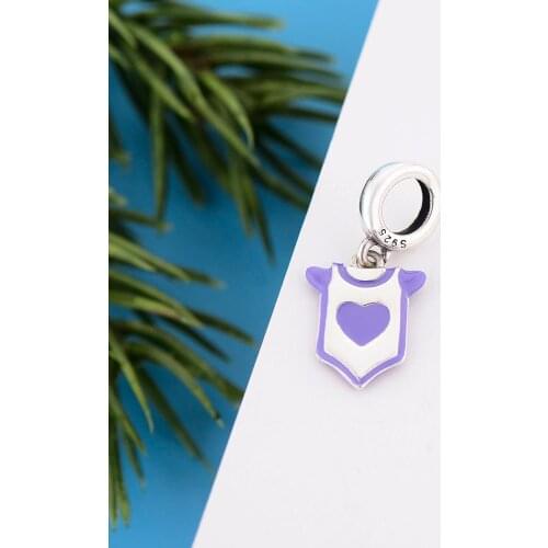 Fit Original Pandora Charm Bracelet 925 Sterling Silver Baby Onesies Boy Girl Bodysuit Bead For Making Women Berloque 2021 New