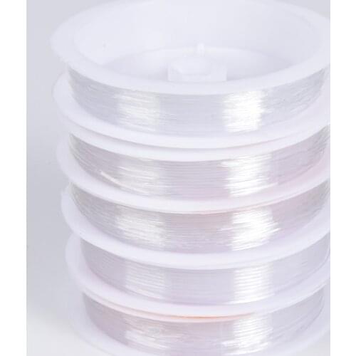 1Roll Necklace Bracelet DIY Crystal Tec Elastic Beading Line String Strong Stretchy Thread Cords For Jewelry Making Supplies