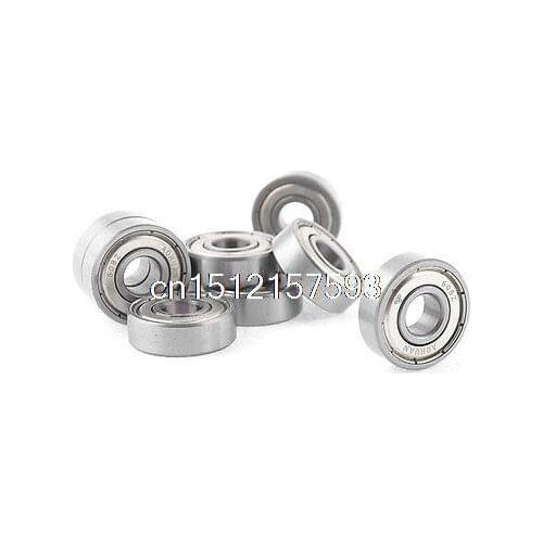 10 Pcs 8mm x 22mm x 7mm Metal Sealed Single Row Deep Groove Ball Bearing 608