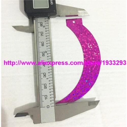 100pcs 85*17MM Laser Fuchsia Cat Tail Paillettes Sequin sickle shapes sewing Sequins for Wedding Craft decoration