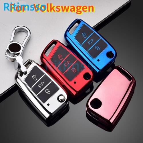 2020 Wear Resistant Soft TPU Car Key Case for Volkswagen for VW Passat Golf Jetta Bora Polo Sagitar Tiguan Key Cover Car Styling