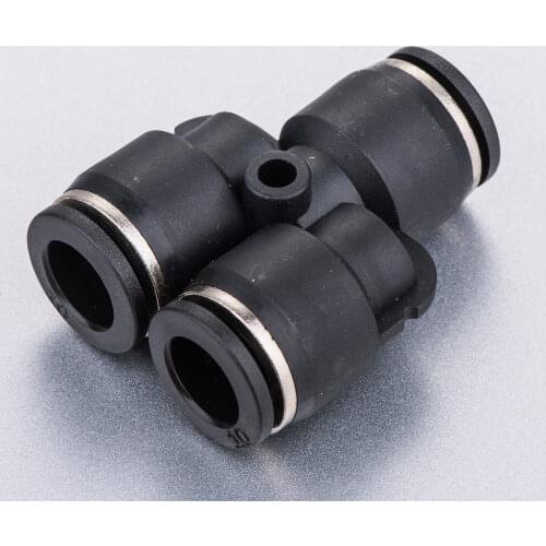 3 Way Port Y shape air pneumatic 12mm 10mm 8mm 6mm 4mm OD Hose tube push in gas pipe connector quick fitting