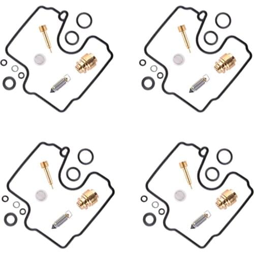 4Sets Carburetor Carb Repair Kits Accessories Fit For Kawasaki ZX6R 1998 1999 2000 2001 2002 ZZR 600 2005 2006 2007 2008